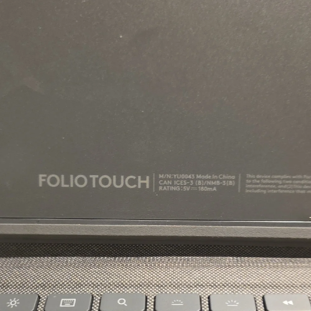 Logitech Gray Tablet Keyboard Folio